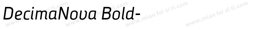 DecimaNova Bold字体转换